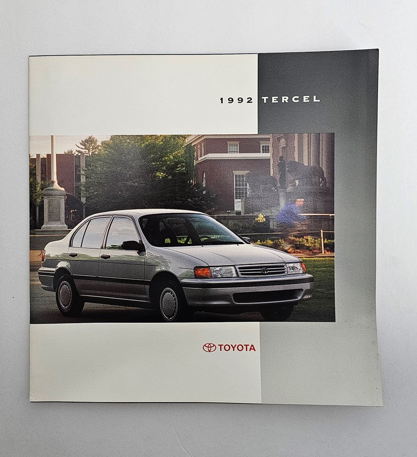 1992 Toyota Tercel Dealer Showroom Sales Brochure Guide Catalog