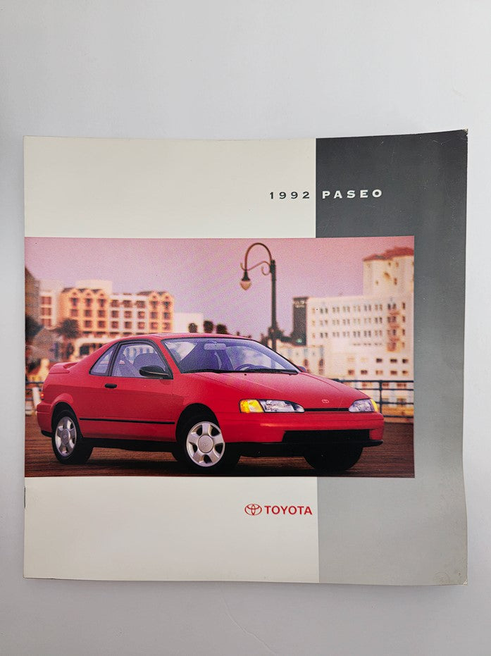 1992 Toyota Paseo Sports-Styled Subcompact Car Sale Catalog Brochure