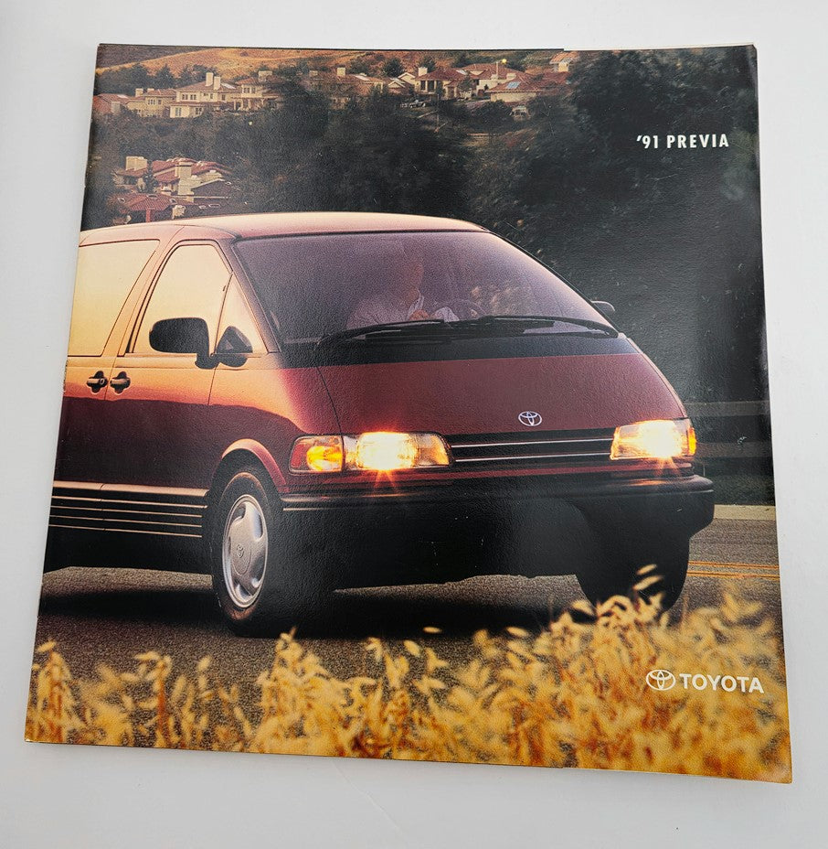 1991 Toyota Previa 2.4L 2AZ-FE Car Sale Catalog Brochure