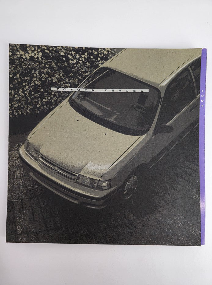 1994 Toyota Tercel 5E-FE 1.5 16v Twin Cam Sedan Car Sale Catalog Brochure