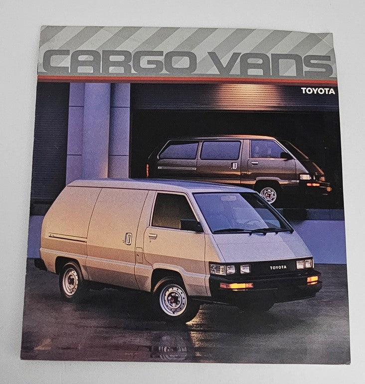 1986 Toyota Cargo Vans Dealer Showroom Sales Brochure Guide Catalog