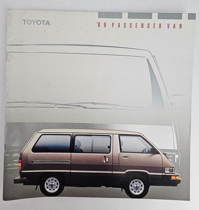 1989 Toyota Passenger Van Masterace Sale Brochure Catalog