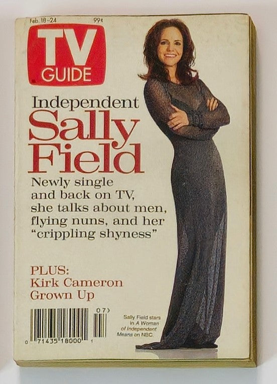 TV Guide Magazine February 18 1995 Sally Field No Label Rochester Edition