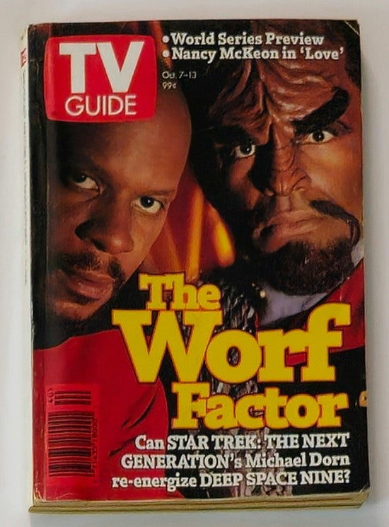 TV Guide Magazine October 7 1995 The Worf Factor No Label Rochester Edition