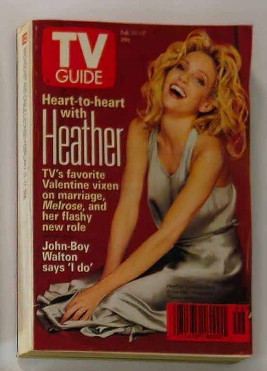 TV Guide Magazine February 11 1995 Heather Locklear No Label Rochester Edition