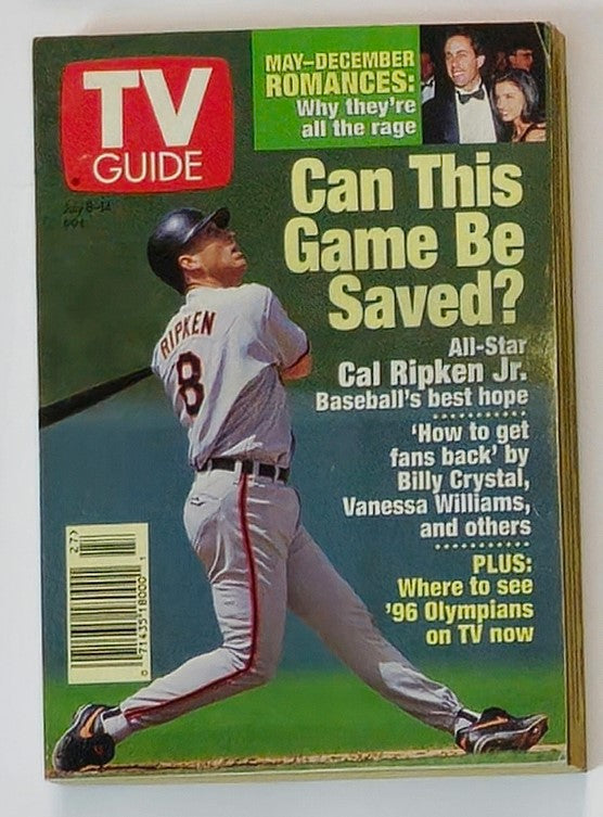 TV Guide Magazine July 8 1995 MLB Cal Ripken Jr. No Label Rochester Edition