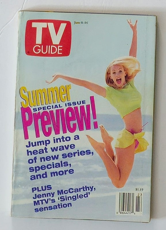 TV Guide Magazine June 8 1996 Jenny McCarthy No Label Rochester Edition