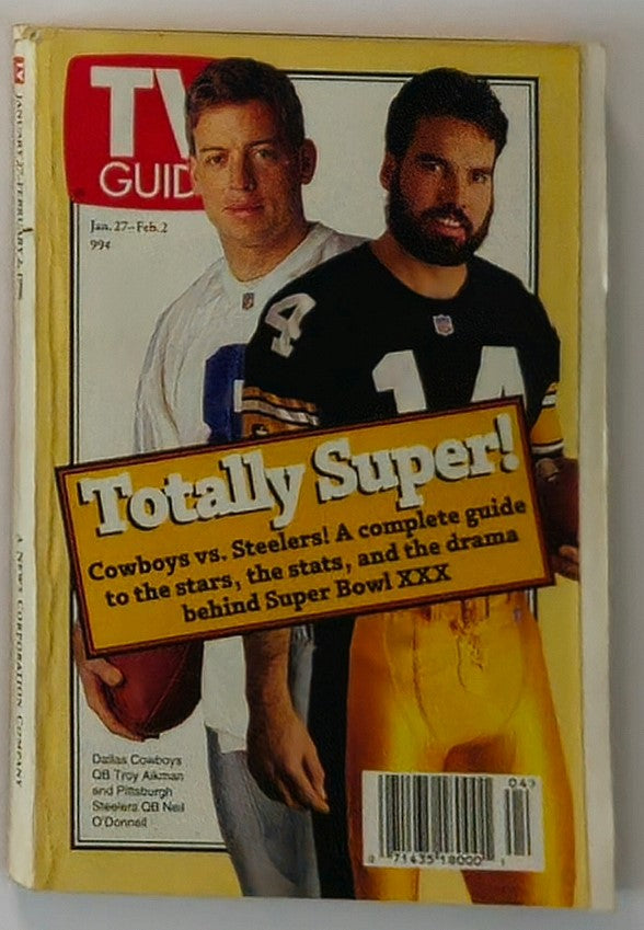 TV Guide Magazine January 27 1996 NFL Troy Aikman No Label Rochester Edition