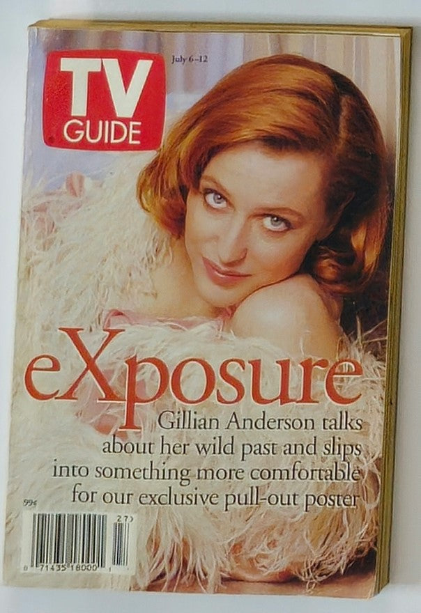 TV Guide Magazine July 6 1996 Gillian Anderson No Label Rochester Edition