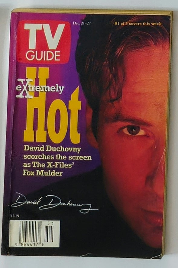 TV Guide Magazine December 21 1996 David Duchovny No Label Rochester Edition