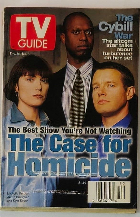 TV Guide Magazine December 28 1997 Michelle Forbes New York Metro Edition