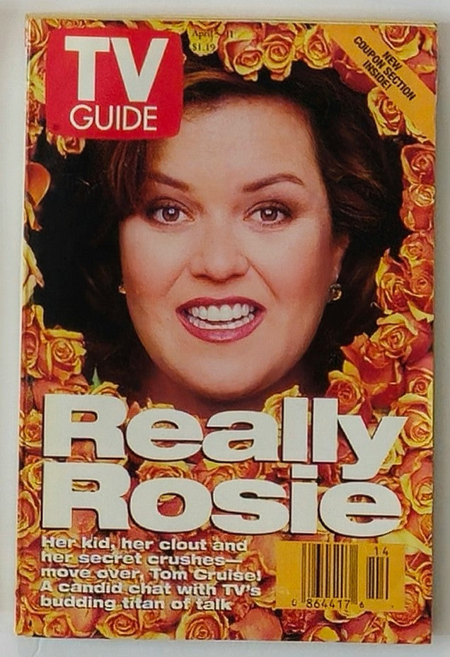 TV Guide Magazine April 5 1997 Rosie O'Donnell No Label New York Metro