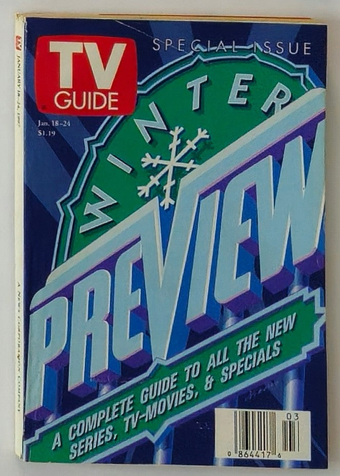 TV Guide Magazine January 18 1997 Winter Preview No Label New York Metro Edition