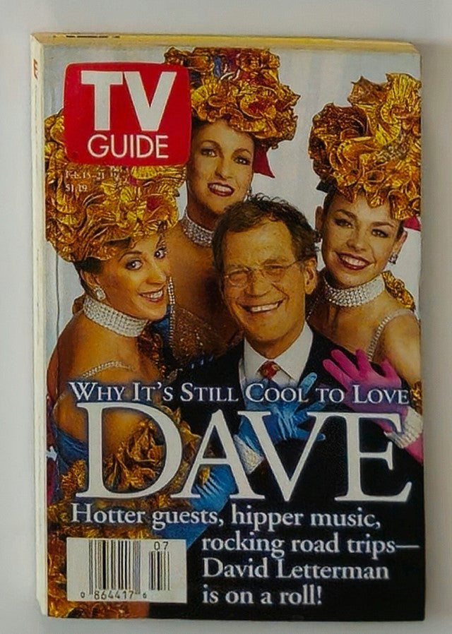 TV Guide Magazine February 15 1997 David Letterman No Label New York Metro