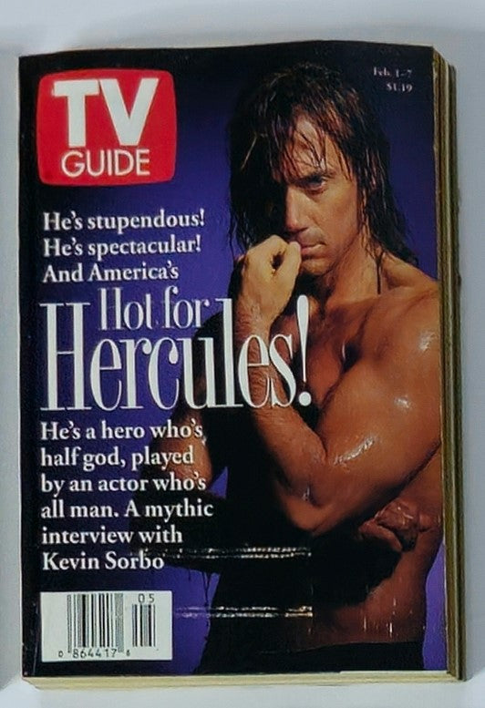 TV Guide Magazine February 1 1997 Kevin Sorbo New York Metro Edition