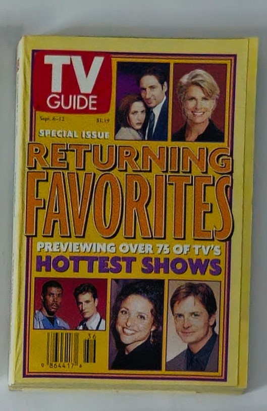 TV Guide Magazine September 6 1997 David Duchovny New York Metro No Label