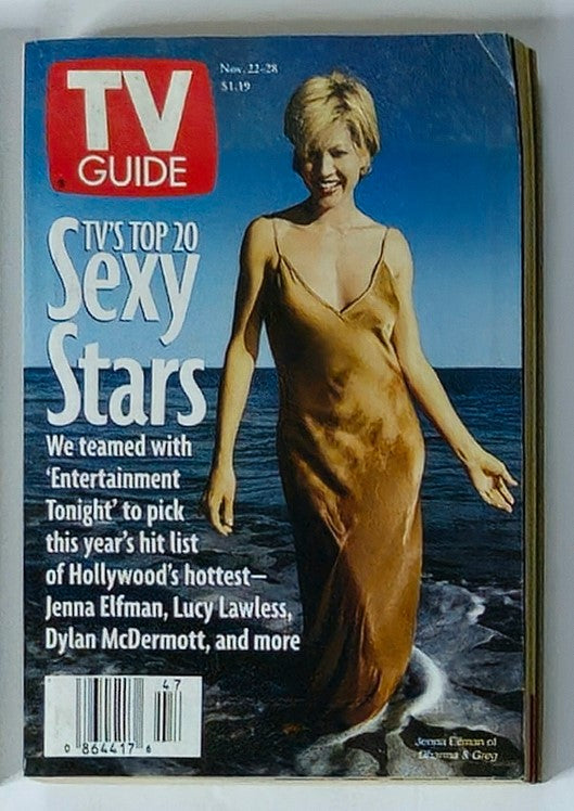 TV Guide Magazine November 22 1997 Jenna Elfman New York Metro Edition No Label