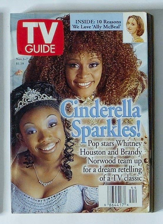 TV Guide Magazine November 1 1997 Whitney Houston New York Metro No Label