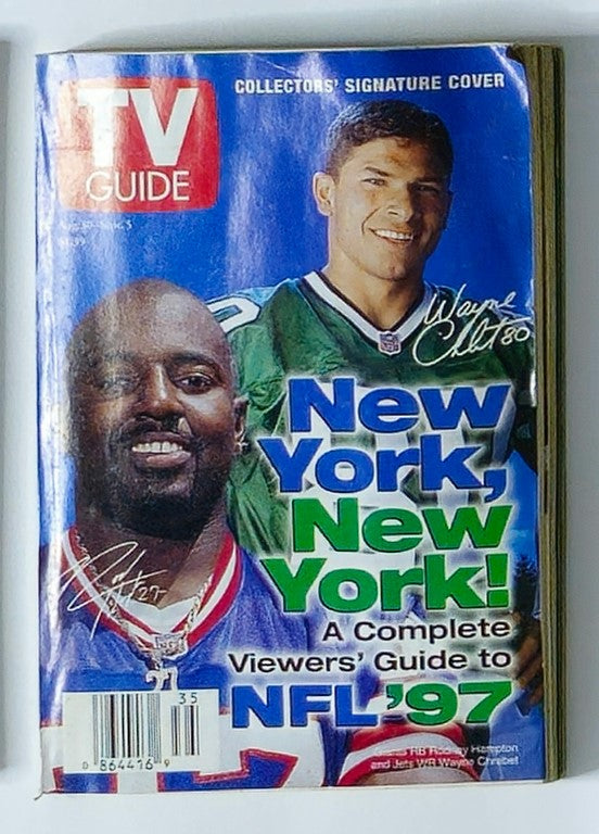 TV Guide Magazine August 30 1997 Rodney Hampton New York Metro No Label