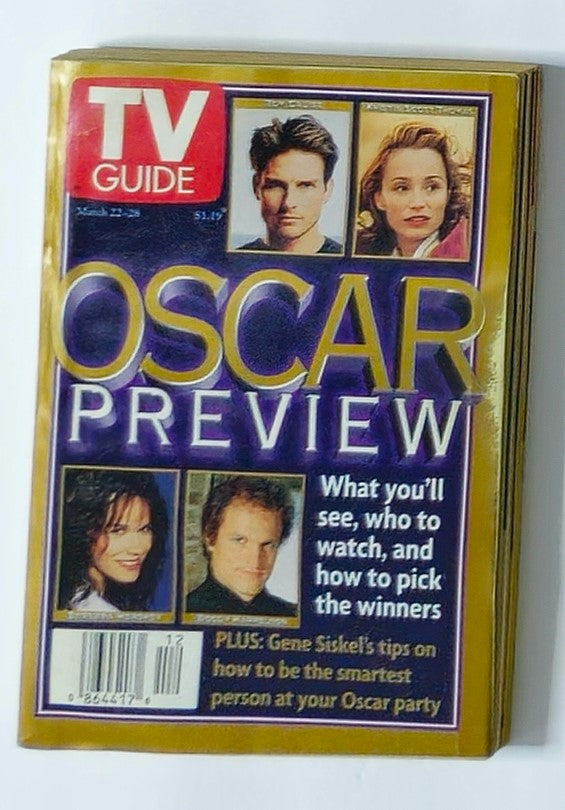 TV Guide Magazine March 22 1997 Woody Harrelson Rochester Edition No Label