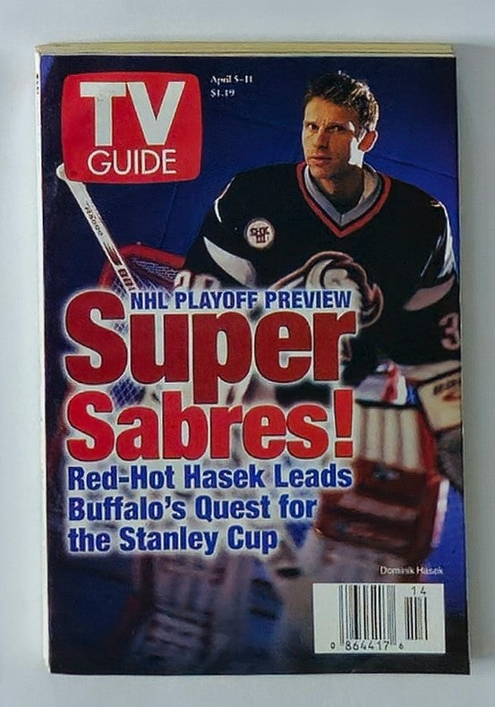 TV Guide Magazine April 5 1997 Dominik Hasek Rochester Edition No Label