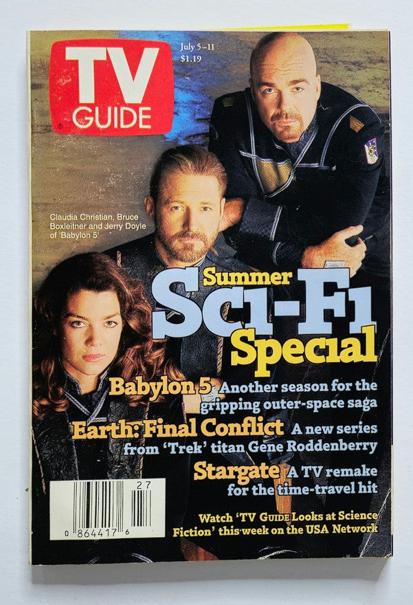 TV Guide Magazine July 5 1997 Claudia Christian Rochester Edition No Label