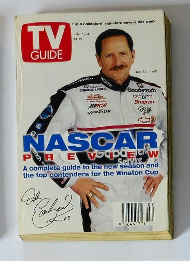 TV Guide Magazine February 15 1997 Dale Earnhardt Central Philadelphia Edition