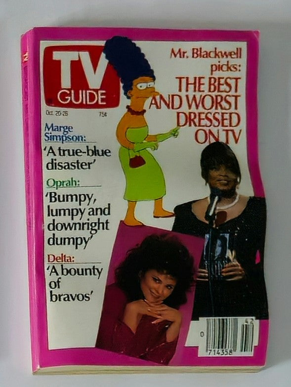 TV Guide Magazine October 20 1990 Oprah Winfrey New York Metro Ed. No Label