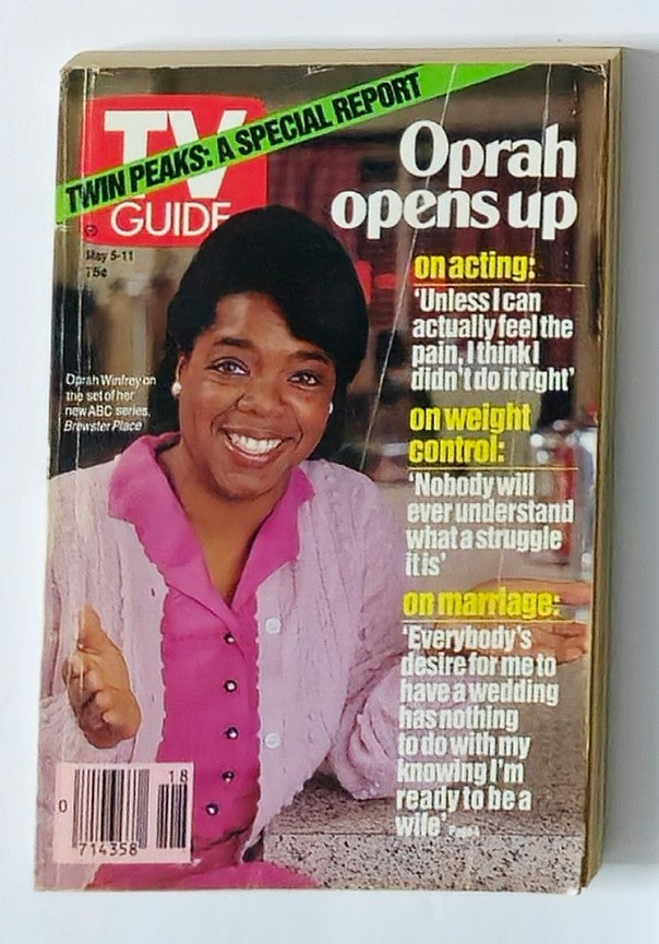 TV Guide Magazine May 5 1990 Oprah Winfrey Washington-Baltimore Ed. No Label