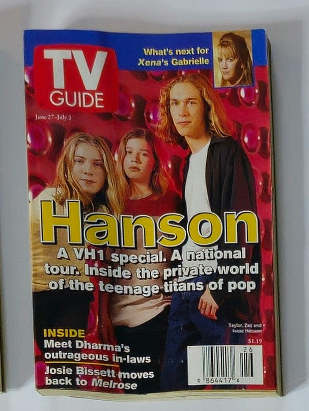 TV Guide Magazine June 27 1998 Hanson Brothers Washington-Baltimore Ed. No Label