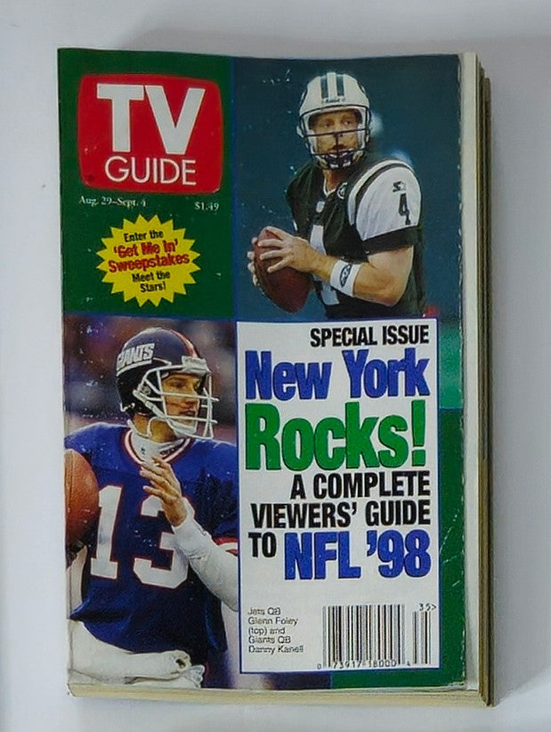 TV Guide Magazine August 29 1998 Glenn Foley New York Metro Ed. No Label