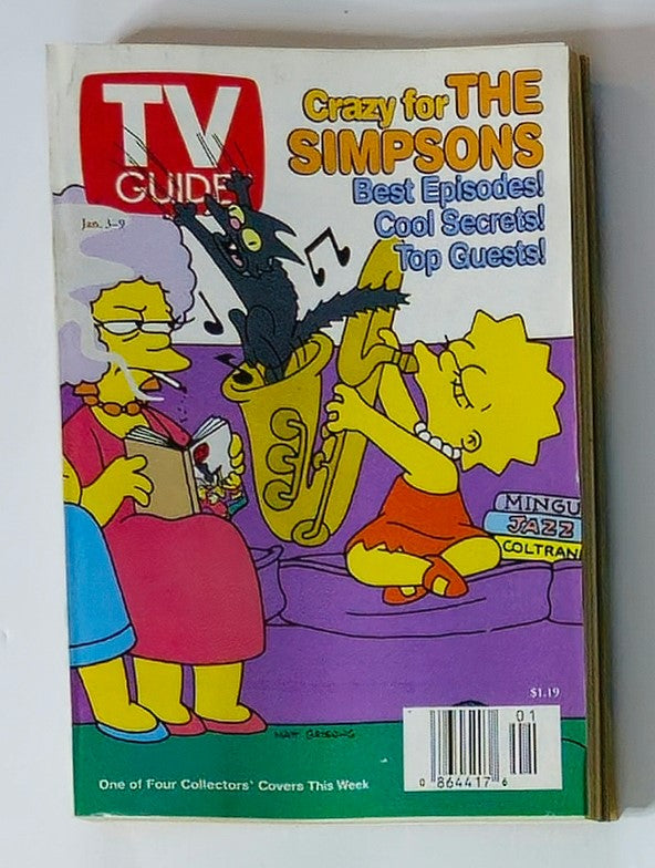 TV Guide Magazine January 3 1998 The Simpsons New York Metro Ed. No Label