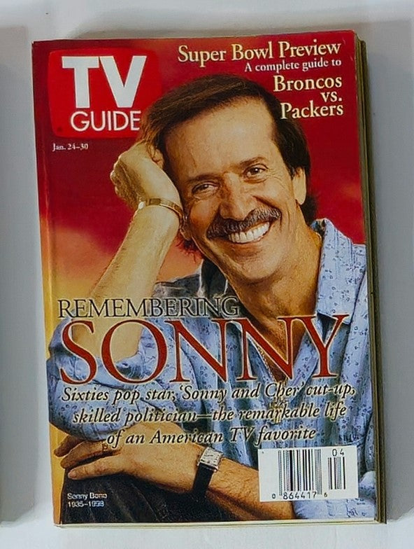 TV Guide Magazine January 24 1998 Sonny Bono New York Metro Ed. No Label