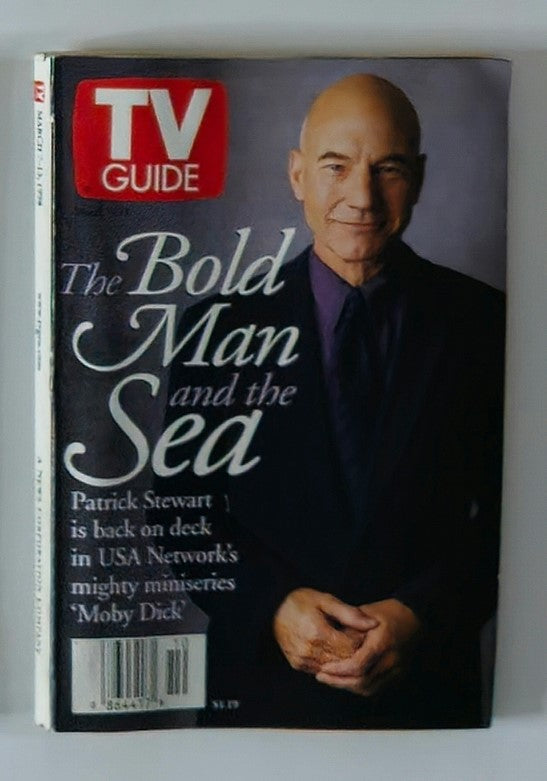 TV Guide Magazine March 7 1998 Patrick Stewart New York Metro Ed. No Label