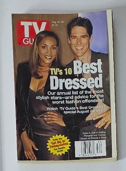 TV Guide Magazine August 22 1998 Thomas Gibson New York Metro Ed. No Label