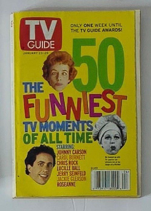 TV Guide Magazine January 23 1999 Johnny Carson New York Metro Ed. No Label