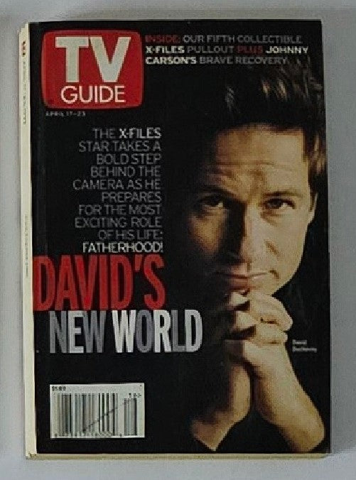 TV Guide Magazine April 17 1999 David Duchovny New York Metro Ed. No Label