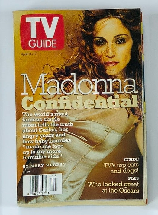 TV Guide Magazine April 11 1998 Madonna Confidential Rochester Ed. No Label