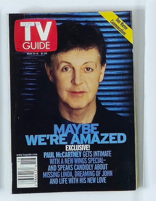 TV Guide Magazine May 5 2001 Paul McCartney Rochester Ed. No Label