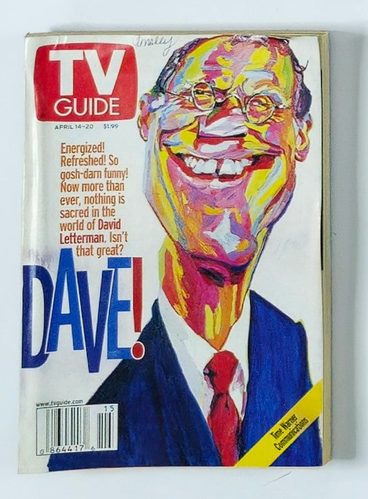 TV Guide Magazine April 14 2001 David Letterman Rochester Ed. No Label