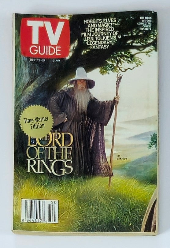 TV Guide Magazine December 15 2001 Ian McKellen Rochester Ed. No Label