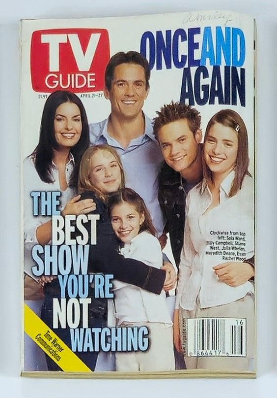 TV Guide Magazine April 21 2001 Sela Ward, Billy Campbell Rochester Ed. No Label