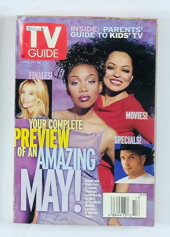 TV Guide Magazine April 24 1999 Brandy & Diana Ross Rochester Ed. No Label