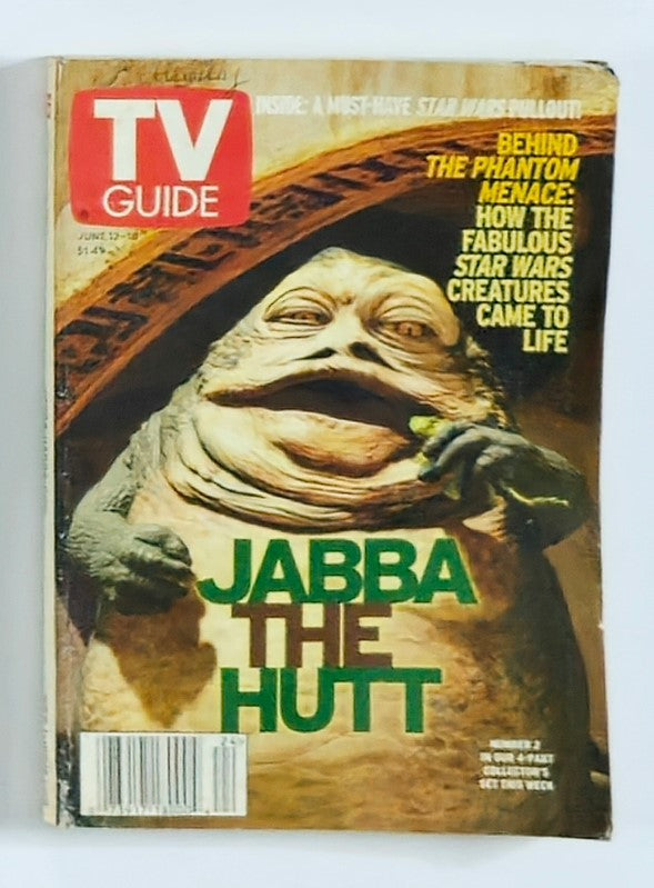 TV Guide Magazine June 12 1999 Number 2 Jabba The Hutt Rochester Ed. No Label