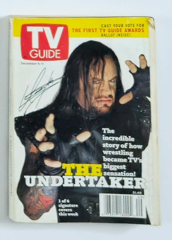 TV Guide Magazine December 5 1998 WWF The Undertaker Rochester Ed. No Label