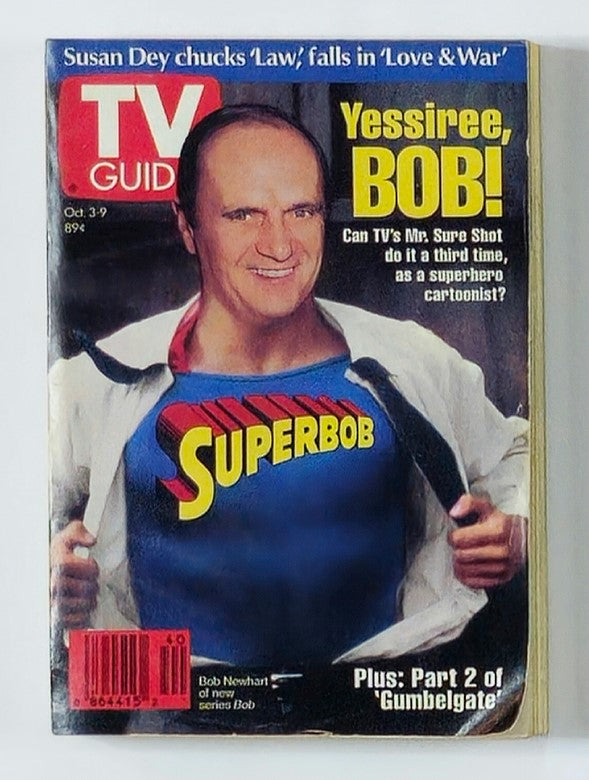 TV Guide Magazine October 3 1992 Bob Newhart Rochester Ed. No Label