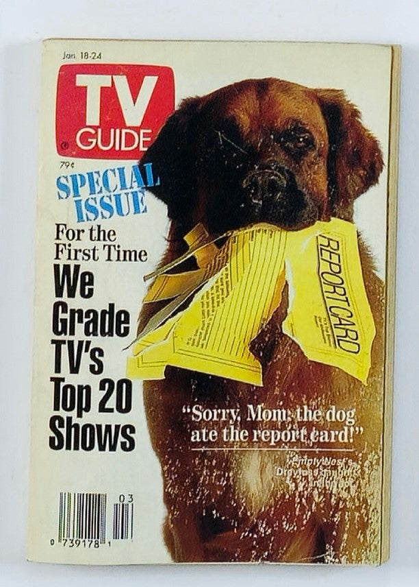 TV Guide Magazine January 18 1992 Dreyfuss The Dog Washington-Baltimore No Label