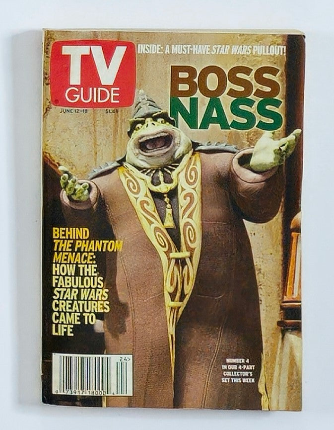 TV Guide Magazine June 12 1999 Number 4 Boss Nass Rochester Ed. No Label