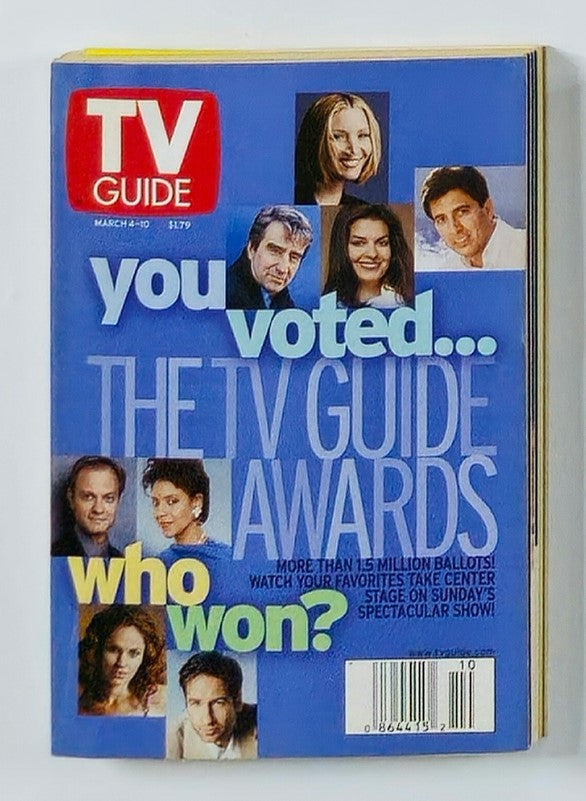 TV Guide Magazine March 4 2000 Lisa Kudrow, David Duchovny NY Metro Ed. No Label