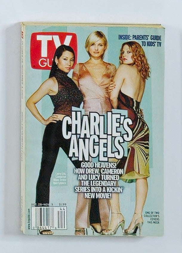 TV Guide Magazine October 28 2000 Charlie's Angels NY Metro Ed. No Label